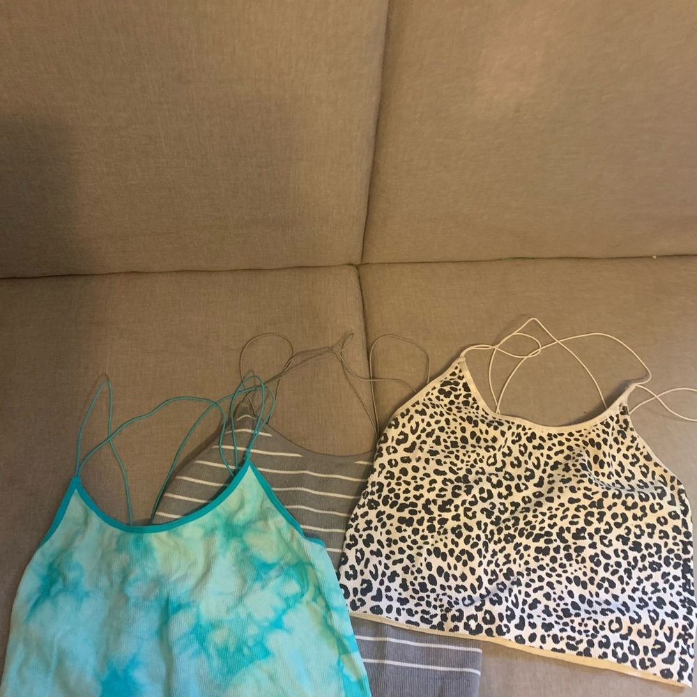 3 TANK TOPS SHIRTS CROP XL XXL